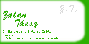 zalan thesz business card